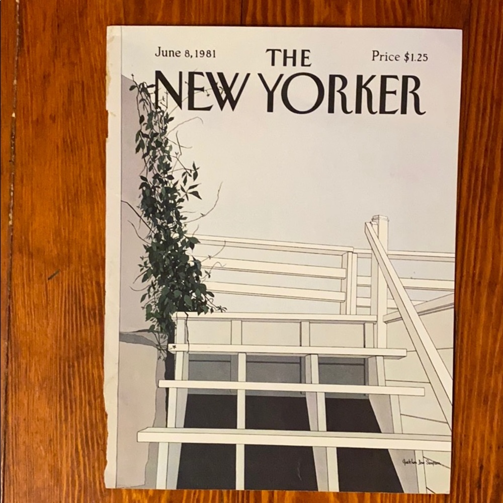Original 1981 New Yorker magazine cover~artwork